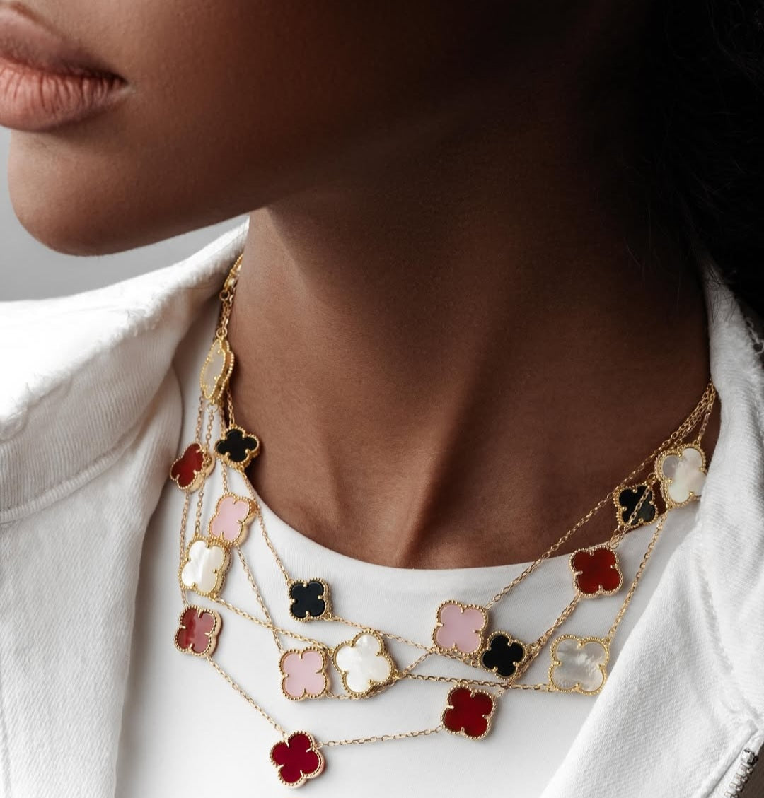 Joshdeejewellery Vada Clover Necklace